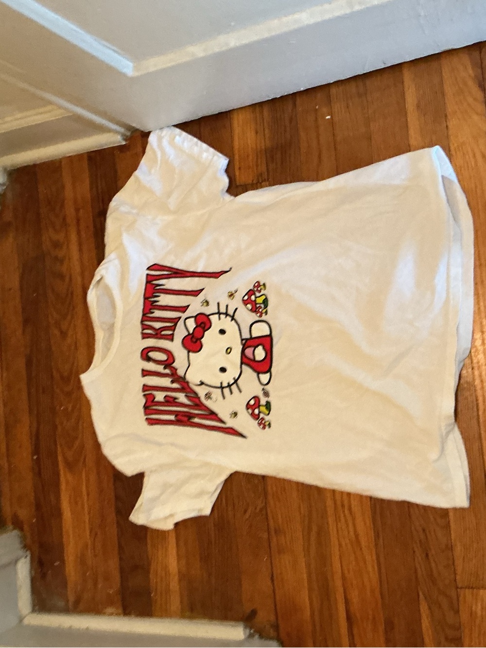 Y2K Hello Kitty White Tee Graphic